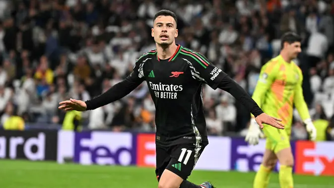 Drama Menit ke-90+3! Martinelli Antarkan Arsenal ke Semifinal Lawan PSG