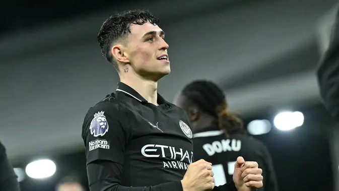 Manchester City Pesta 4-1 di Craven Cottage, Foden Cetak Dwigol