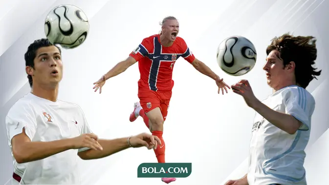 Haaland, Messi, Ronaldo: Perebutan Mahkota Gol di Dua Era