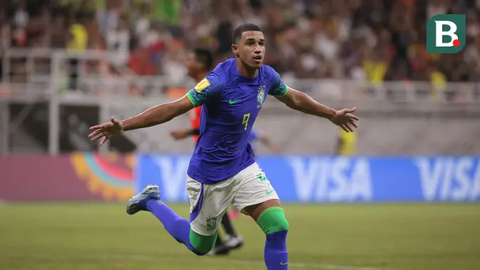 Brace Kaua Elias Bawa Brasil Kalahkan Inggris U-17 di JIS