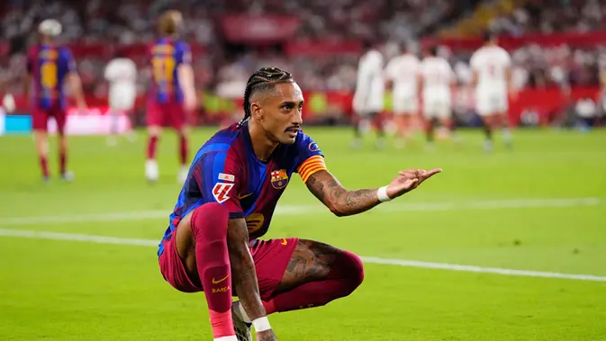 Raphinha Pimpin Barcelona Hancurkan Sevilla di Camp Nou