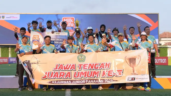 Jawa Tengah Kembali Pertahankan Juara Umum Kejurnas Panahan Junior 2026