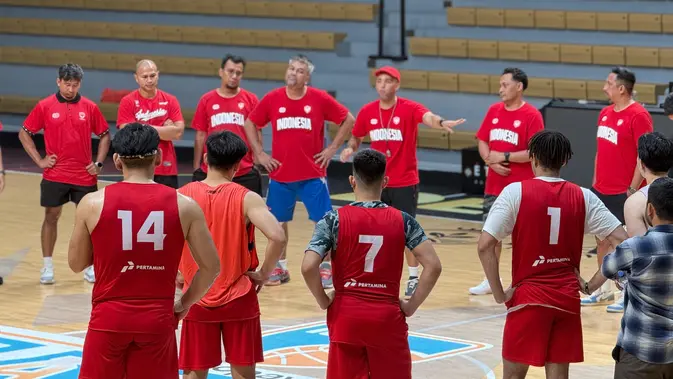 Timnas Basket Indonesia Jalani Latihan Intens di Dewa United Arena