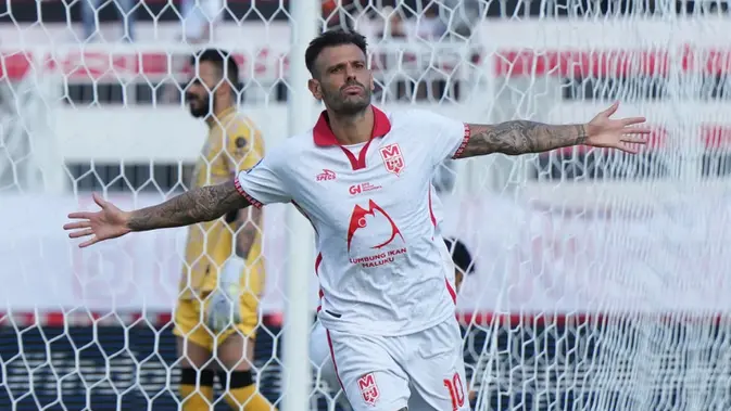 Hat-trick Del Pino Antar Malut United Menang Dramatis 3-2