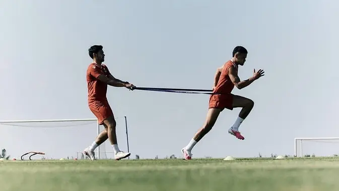 Duet Naturalisasi Pamer Koneksi Apik di Sesi Latihan Garuda