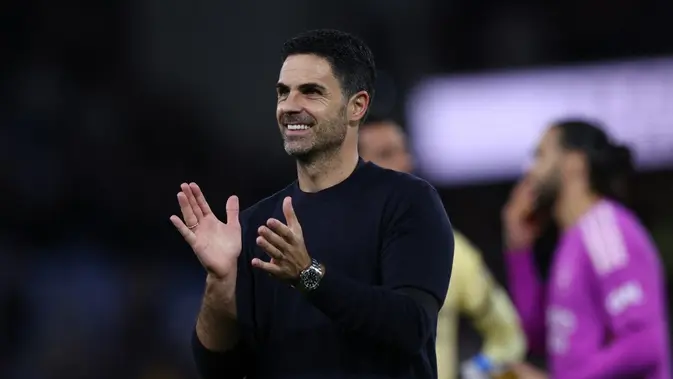 Arteta Beri Aplaus ke Fans Arsenal Usai Laga Kontra Aston Villa