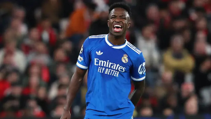 Vinicius Junior Gemilang, Real Madrid Taklukkan Benfica 2-1 di Liga Champions