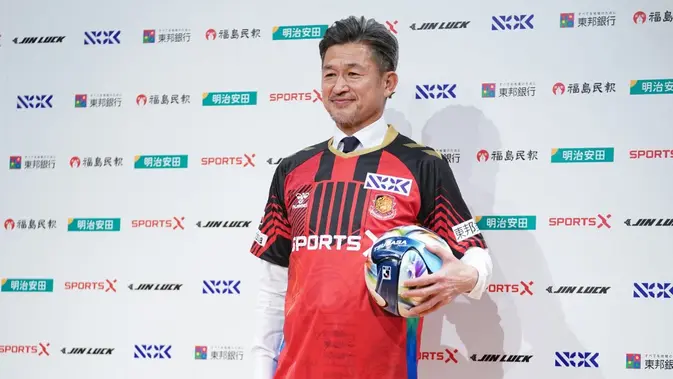King Kazu Abadikan Diri sebagai Pesepakbola Tertua Sepanjang Sejarah