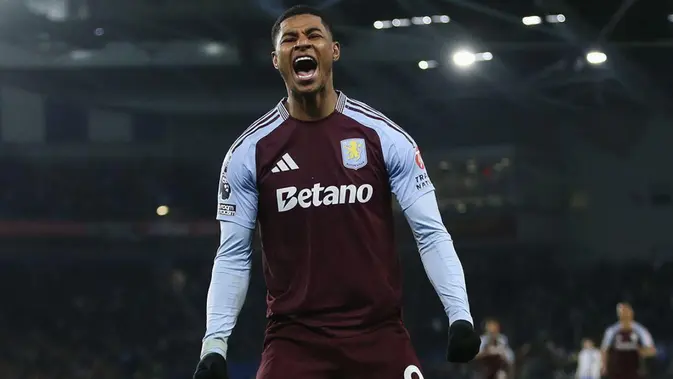 Rashford Menggila, Aston Villa Hancurkan Brighton Tiga Gol Tanpa Balas