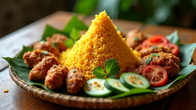 Aroma Kunyit dari Dapur Sederhana: Kisah Nasi Kuning Ayam Kalasan