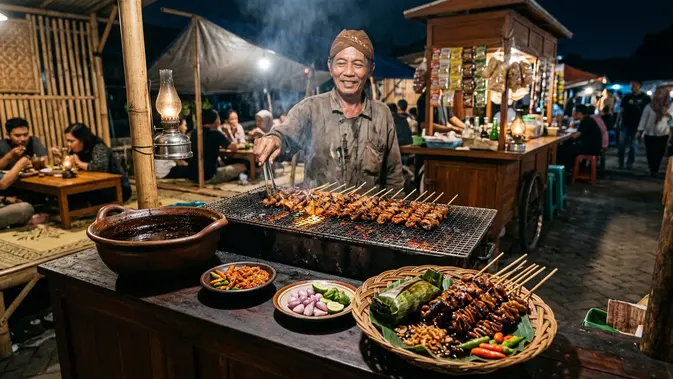 Rahasia Gurih Sate Usus Kecap Angkringan yang Menyimpan Kisah Perjuangan