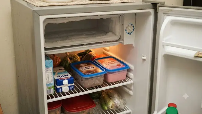 Agar Es Krim Tidak Keras Membeku di Freezer Kecil