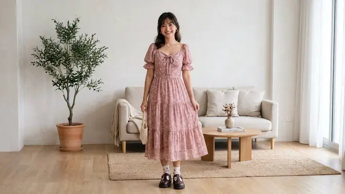Dress Korean Style untuk Tampil Chic Sehari-hari
