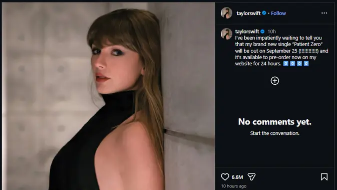 Taylor Swift Ungkap Patient Zero, Album yang Dinanti Penggemar