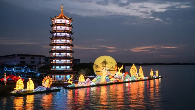 Saat Ribuan Cahaya Menyapa Langit Zhouzhuang