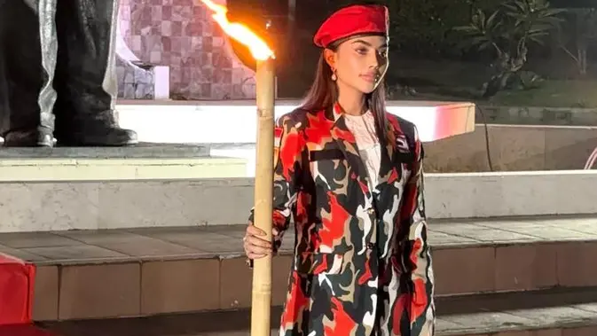 Di Lokasi Bersejarah, Karina Icha Nyalakan Semangat Menjaga Indonesia
