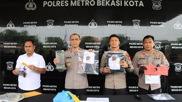 Polres Metro Bekasi Kota Bekuk 11 Pelaku Begal dan Curanmor