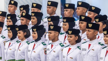 BREAKING: Tim Paskibraka Indonesia Adil Makmur Turunkan Bendera HUT ke-81 RI