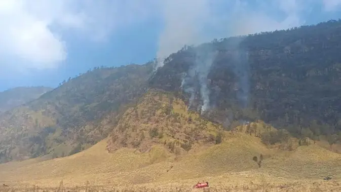 BREAKING: Kebakaran Gunung Bromo Meluas, Status Siaga Darurat Diberlakukan