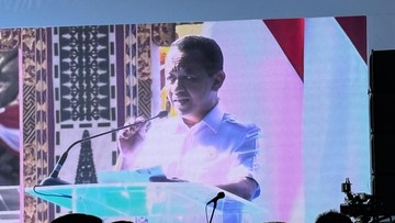 Bahlil Guyon Koster Soal Warna Merah Saat Resmikan PLTS Bali