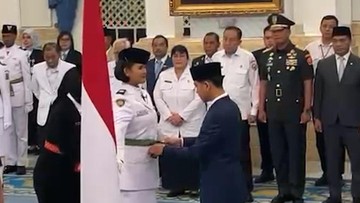 76 Paskibraka Dikukuhkan di Istana Negara Jelang HUT RI