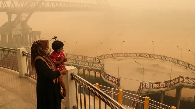 BREAKING: Kabut Asap Karhutla Kalimantan Lumpuhkan Warga