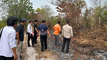 Dua Pelaku Bakar Lahan Kalteng Ditangkap Usai Dipergoki Bocah