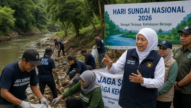Darurat! Khofifah Perintahkan Kolaborasi Selamatkan Sungai