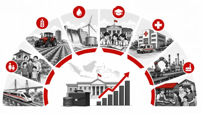Infografis 8 Prioritas RAPBN 2027 Dirilis, Fokus Utama Negeri Terkuak