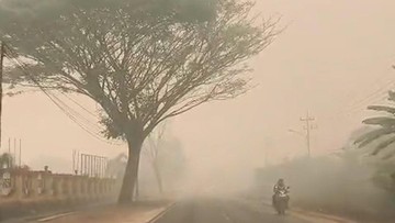 BREAKING: Asap Pekat Karhutla Palangka Raya Ganggu Jarak Pandang, Darurat Diperpanjang