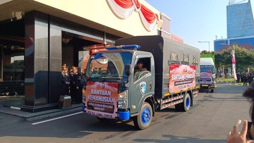 BARU SAJA: Polri Luncurkan 44 Truk Bantuan Serentak ke Flores