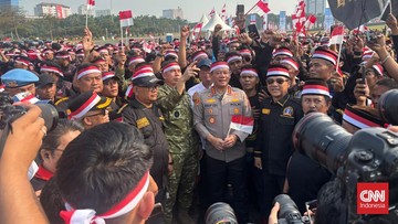 Kapolda Metro dan Pangdam Jaya Sapa Ribuan Peserta Apel Kebangsaan Monas