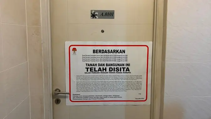 BREAKING: KPK Sita Unit Apartemen Anggota DPRD Kota Bengkulu