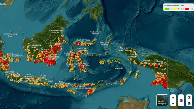 BREAKING: Sebaran Titik Api Karhutla Meluas 13 Oktober 2026