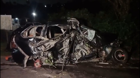 Truk Boks Tabrak Dua Mobil dan Dua Motor di Puncak Cianjur