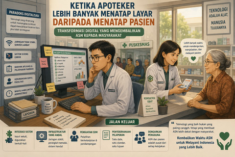 Apoteker Lebih Banyak Menatap Layar daripada Pasien, Ini Dampaknya