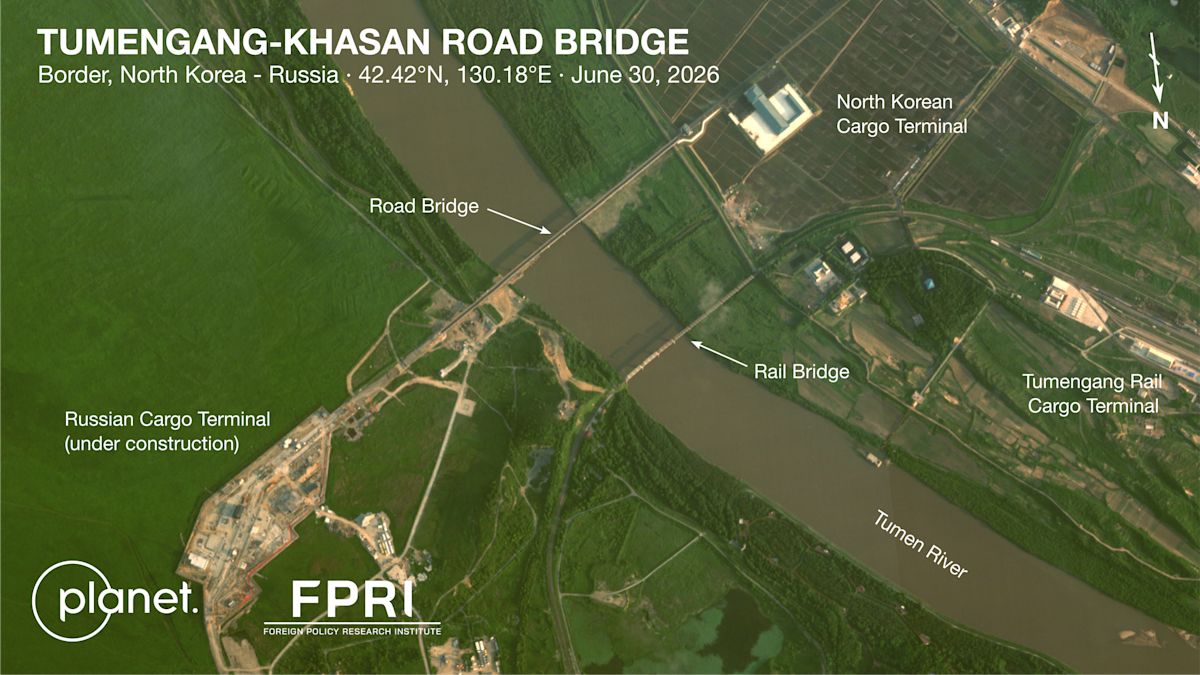 New Road Bridge Between North Korea and Russia Nears Completion as Alliance Deepens