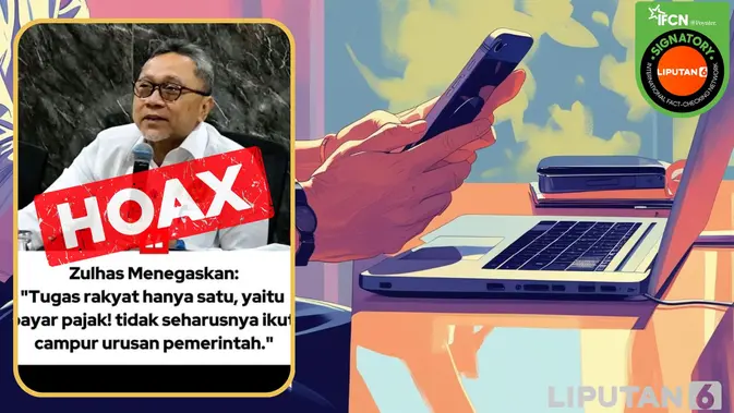 Klaim Zulhas: Tugas Rakyat Hanya Membayar Pajak, Cek Faktanya