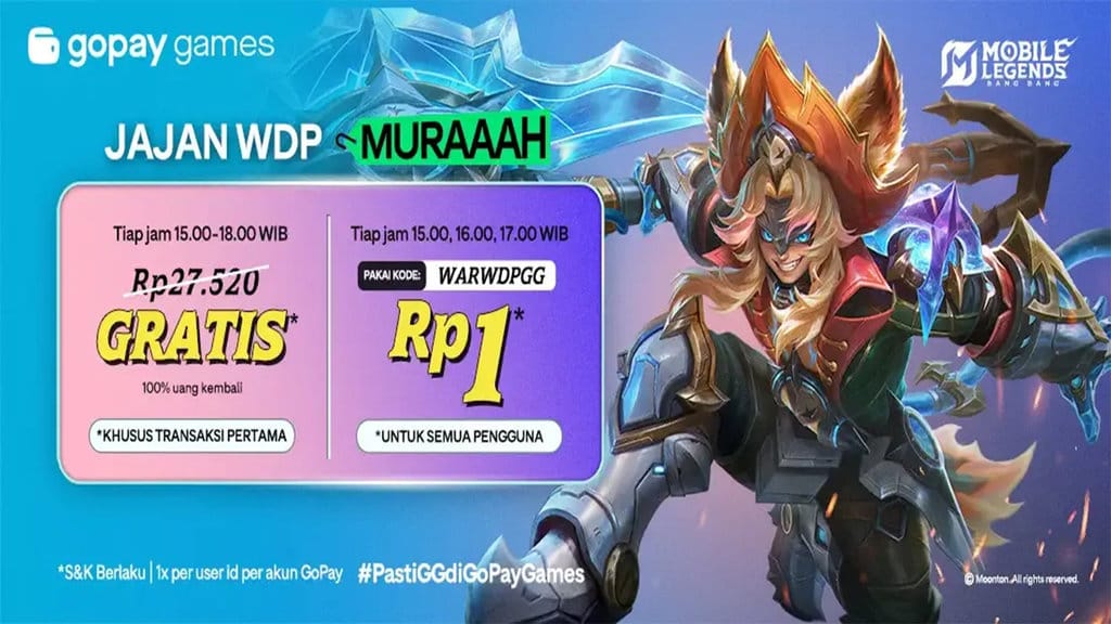 GoPay Games Permudah Top Up FF, ML, hingga Roblox dengan Banyak Promo