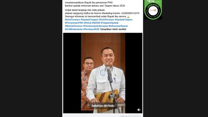 Bantuan Pensiunan Rp130 Juta dari Prasetyo Hadi: Cek Faktanya