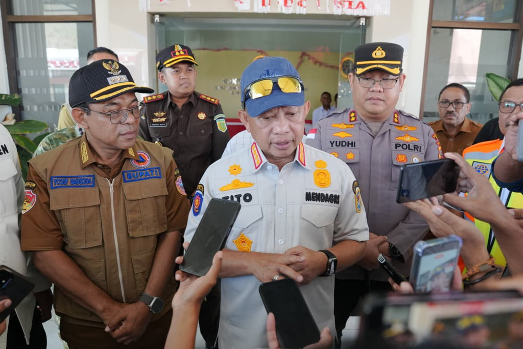 Mendagri Tinjau Langsung Warga dan Kerusakan Akibat Gempa di Ende, NTT