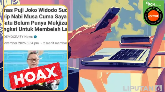 Uji Forensik Klaim Zulkifli Hasan Samakan Presiden Jokowi dengan Nabi Musa