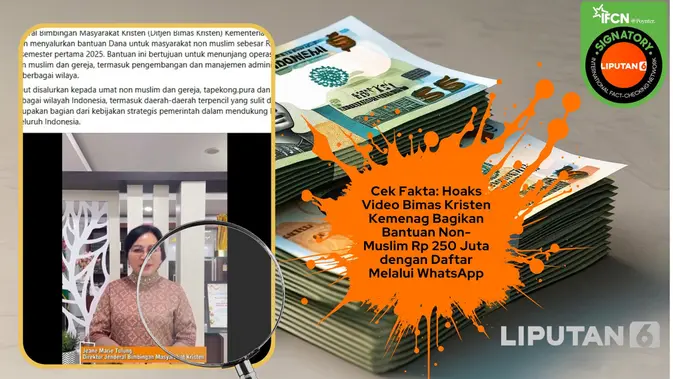 Cek Fakta: Klaim Bantuan Non-Muslim dari Bimas Kristen Kemenag