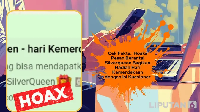 Cek Fakta: Pesan Berantai Silverqueen Bagi Hadiah HUT RI Hoaks
