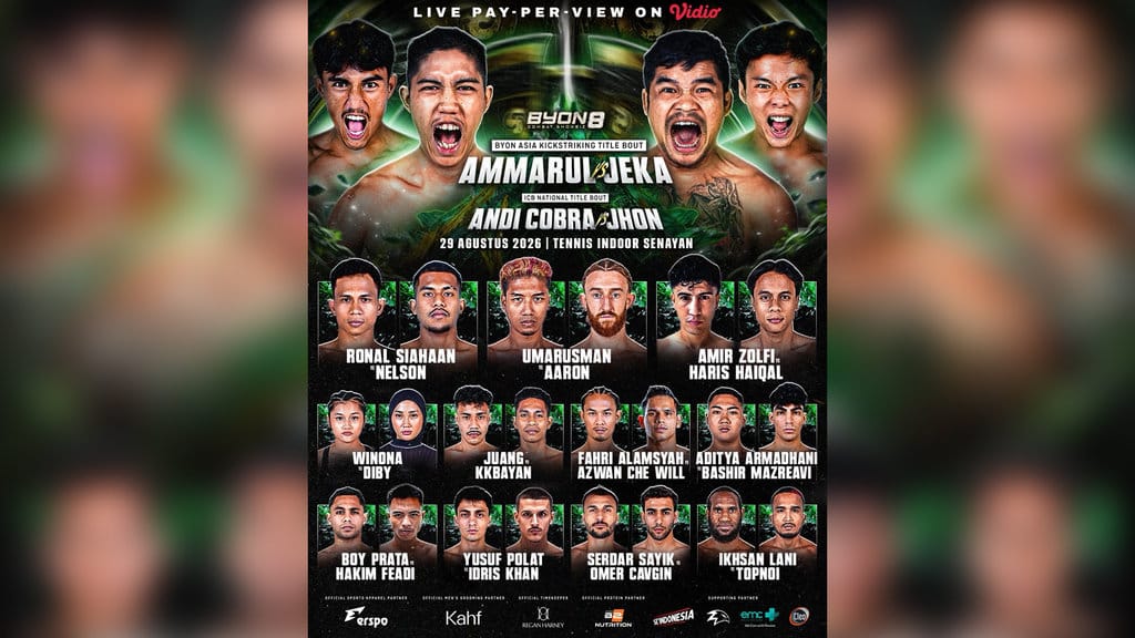 Byon Combat Showbiz Volume 8: Cara Nonton Jeka vs Ammarul Live