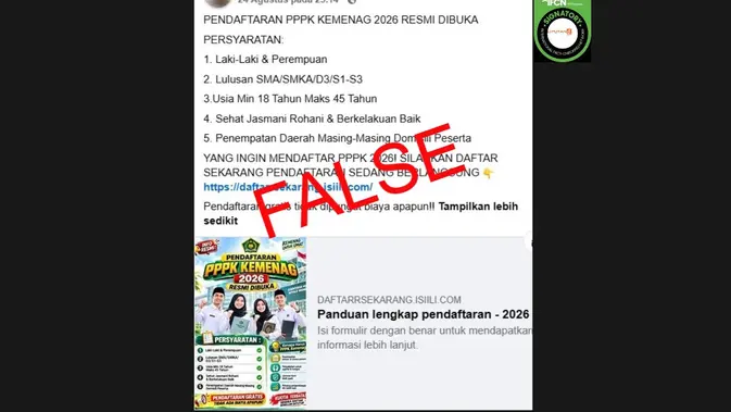 Hoaks Pendaftaran PPPK Kemenag 2026: Link Palsu Marak Beredar di Media Sosial