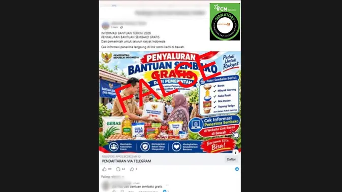 Verifikasi Forensik Tautan Palsu Pengecekan Bantuan Sembako Gratis Pemerintah