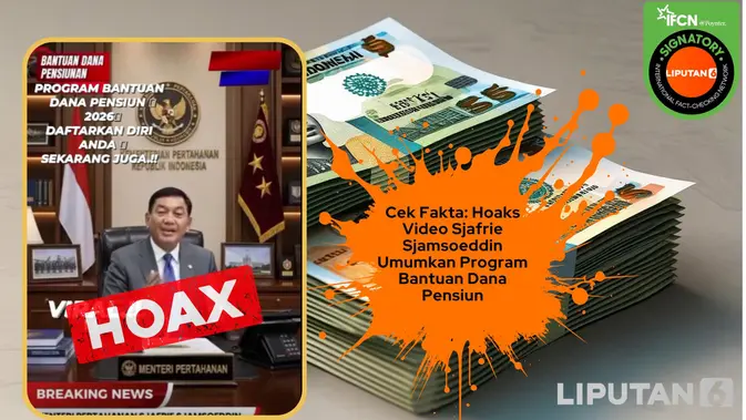 Cek Fakta: Video Menhan Sjafrie Buka Pendaftaran Dana Pensiun 2026
