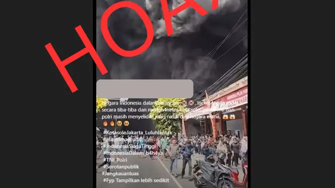 Verifikasi Klaim Video Serangan Rudal ke Kota Solo