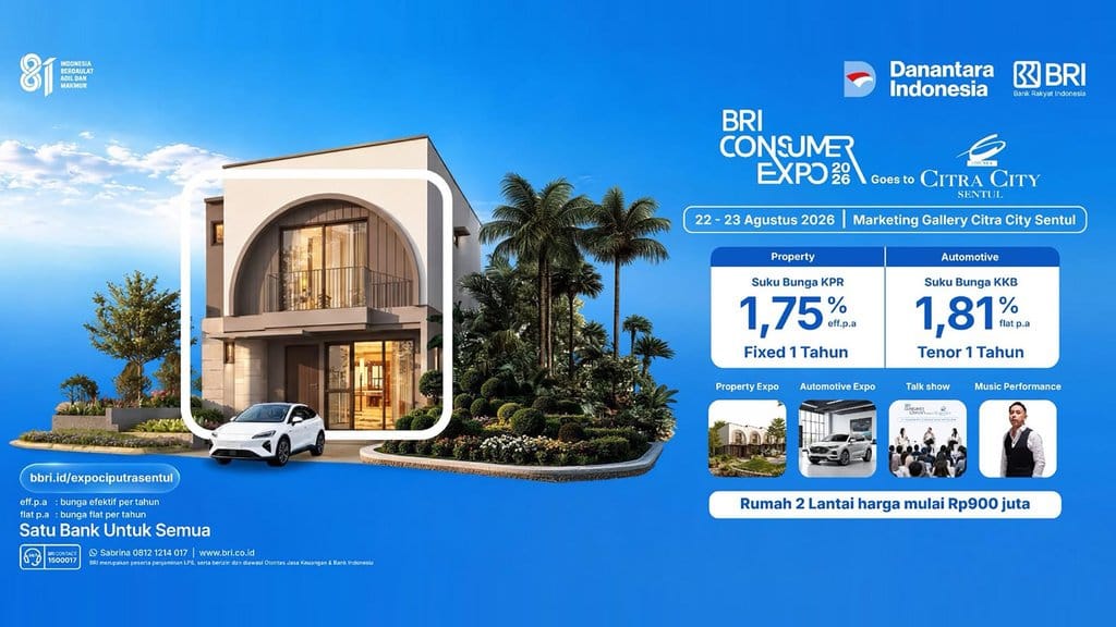 BRI Consumer Expo 2026 di Sentul, Pilihan Rumah dan Kendaraan
